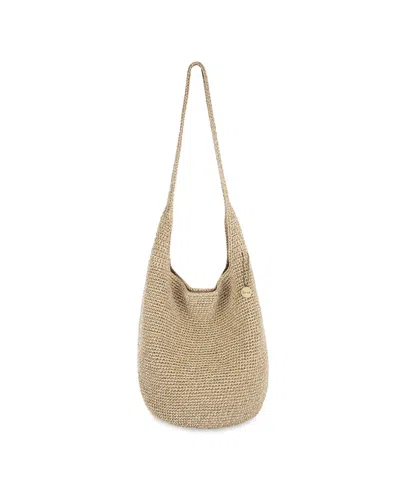 The Sak Women's 120 Crochet Small Hobo Bag In Bamboo Static