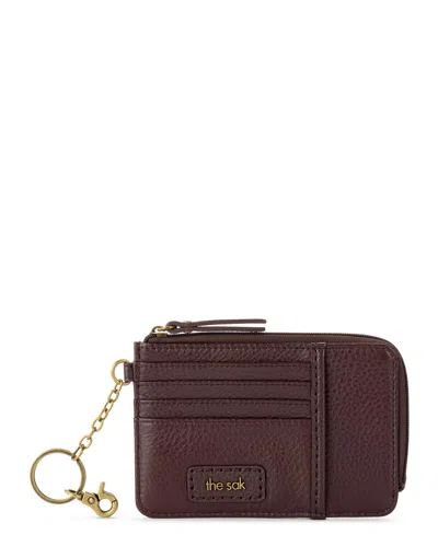 The Sak Women's Iris Leather Card Case Wallet In Mahogany