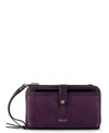 The Sak Iris Smartphone Crossbody In Aubergine Suede