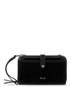 The Sak Iris Smartphone Crossbody In Black Suede Block