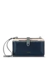 The Sak Iris Large Smartphone Crossbody Bag In Dusty Blue Block
