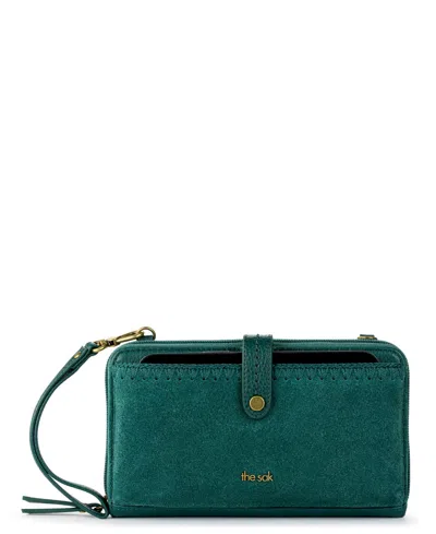 The Sak Women's Iris Leather Convertible Crossbody Bag In Pine Suede