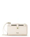 The Sak Iris Leather Smartphone Convertible Crossbody Wallet In Stone