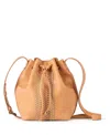 The Sak Ivy Drawstring Bucket Bag In Natural Vachetta