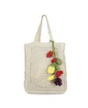 The Sak Women's Lanie Crochet Small Tote Bag In Natural Fruit