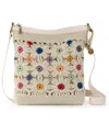 The Sak Women's Lucia Crochet Medium Crossbody Bag In Natural Multi Flowers
