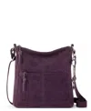 The Sak Women's Lucia Leather Crossbody Bag In Aubergine Suede