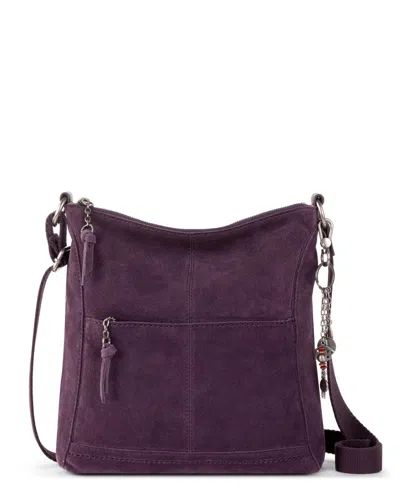 The Sak Women's Lucia Leather Crossbody Bag In Aubergine Suede