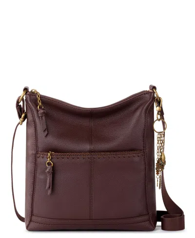 The Sak Women's Lucia Leather Crossbody Bag In Mahogany Stitch
