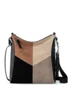 The Sak Lucia Crossbody In Neutral Suede Block