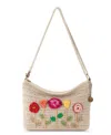 The Sak Women's Lumi Crochet Crossbody Bag In Ecru Flowers