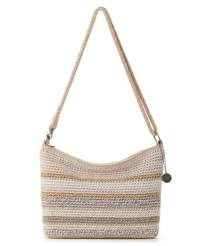 The Sak Women's Lumi Crochet Crossbody Bag In Sand Stripe