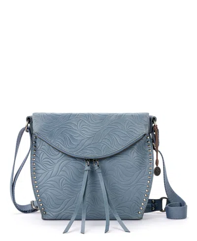 The Sak Women's Silverlake Leather Crossbody Bag In Maritime Wave Emboss