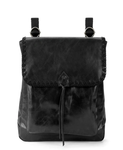The Sak Women's Ventura Leather Convertible Backpack In Black Crochet