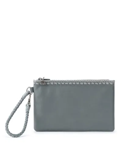 The Sak Women's Vita Leather Wristlet In Dusty Blue
