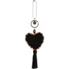 The Sak Yarnicharmz Crochet Heart Dangle In Black