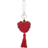 The Sak Yarnicharmz Crochet Heart Dangle In Red