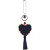 The Sak Yarnicharmz Crochet Heart Dangle In Blue
