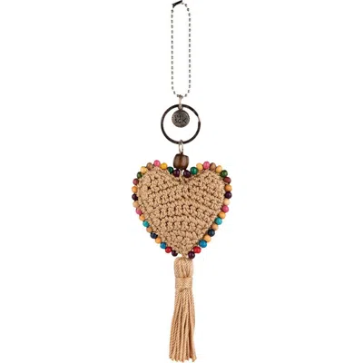 The Sak Yarnicharmz Crochet Heart Dangle In Gold