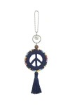 The Sak Yarnicharmz Crochet Peace Dangle