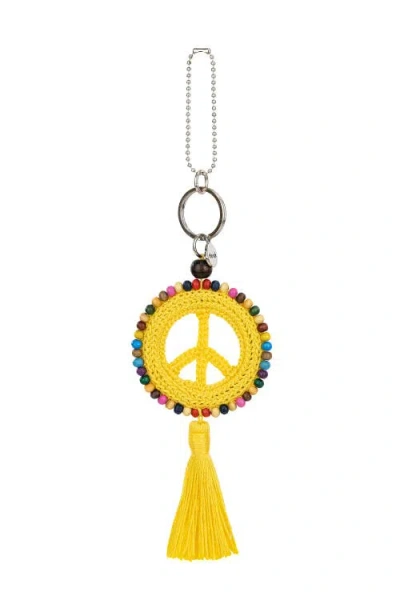The Sak Yarnicharmz Crochet Peace Dangle