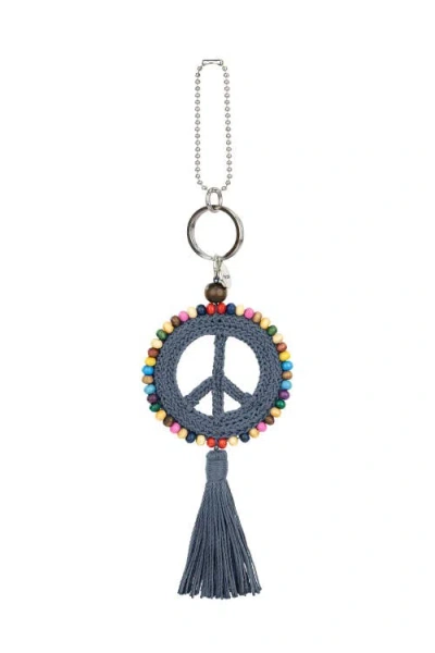 The Sak Yarnicharmz Crochet Peace Dangle