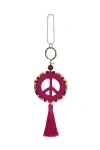 The Sak Yarnicharmz Crochet Peace Dangle