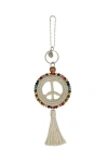 The Sak Yarnicharmz Crochet Peace Dangle In Brown