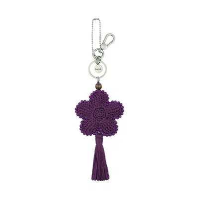 The Sak Yarnicharmz Dangle In Aubergine Flower