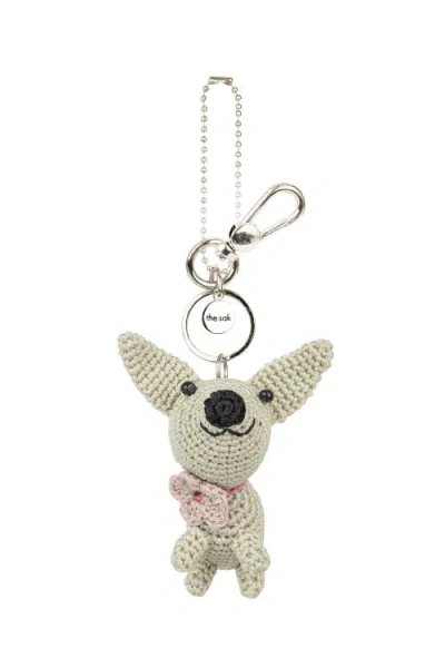 The Sak Yarnicharmz Hand Crochet Dangle In Metallic