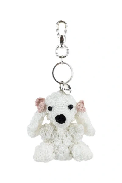The Sak Yarnicharmz Hand Crochet Dangle In White