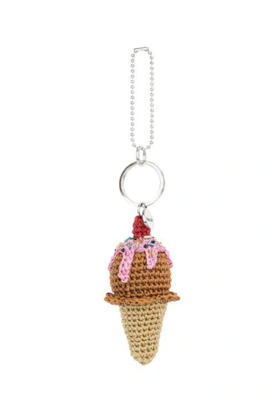The Sak Yarnicharmz Hand Crochet Dangle In Neutral