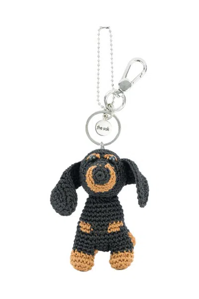The Sak Yarnicharmz Hand Crochet Dangle In Black