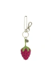 The Sak Yarnicharmz Hand Crochet Dangle In Red