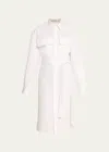 THE SALTING BELTED PRESSED COTTON LONG SHIRT
