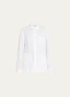 The Salting Classic Linen Button-front Shirt In Salt White