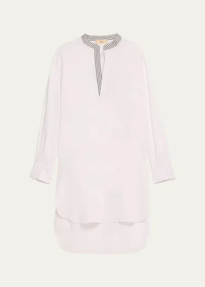 The Salting Classic Linen Tunic In Salt White