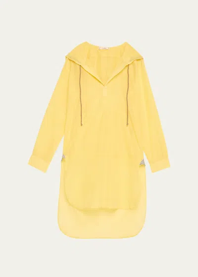 The Salting Hoodie Tunic Coverup In Yellow