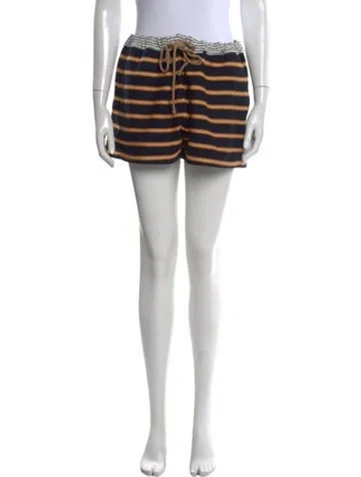 Pre-owned The Salting Striped Mini Shorts In Red