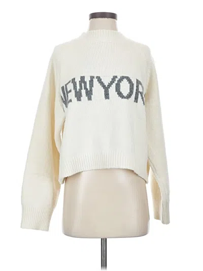 Pre-owned The Salty Blonde X Skatie Pullover Sweater In White