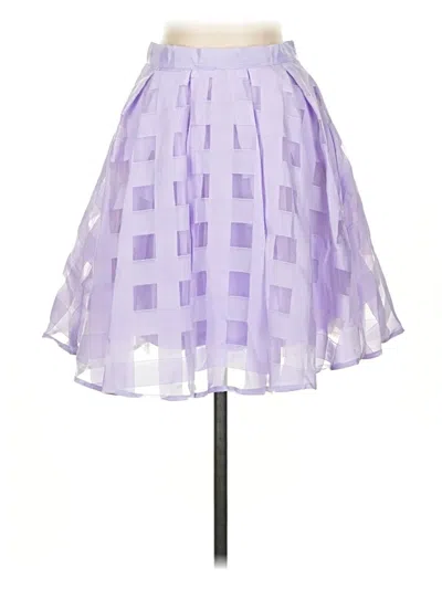 Pre-owned The Sang Formal Skirt In Purple