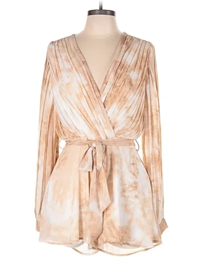 Pre-owned The Sang Romper In Tan