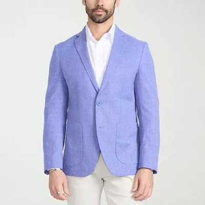 The Savile Row Co Mens Slim Fit Sport Coat In Purple