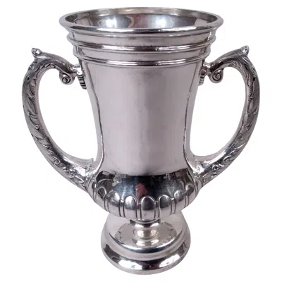 Pre-owned The Schofield Company Antique American Edwardian Neoclassical Sterling Silver 7-inch Trophy Cup