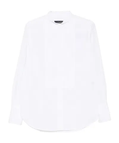 The Seafarer Bib-front Band-collar Shirt In White