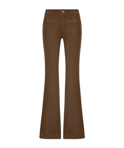 The Seafarer Casual Trousers With Belt Loops In Green