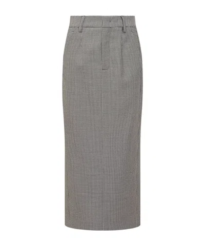 THE SEAFARER THE SEAFARER HOUNDSTOOTH PENCIL SKIRT