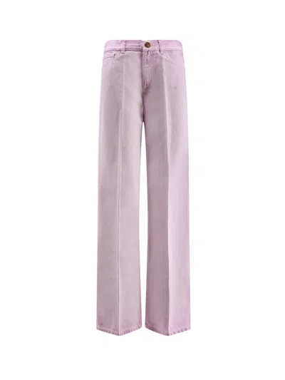 The Seafarer Cotton Trousers In Purple
