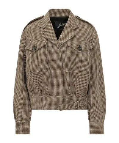 THE SEAFARER THE SEAFARER CRIS HOUNDSTOOTH JACKET