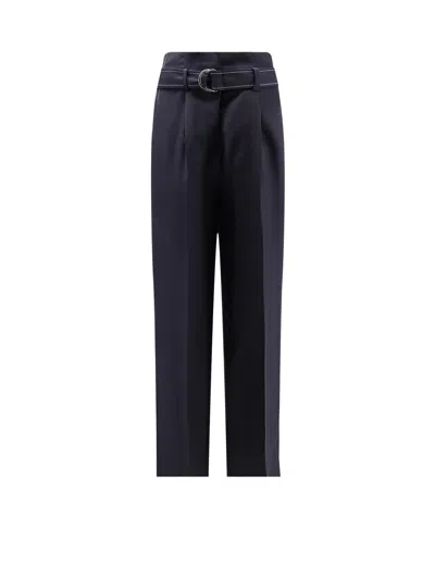 The Seafarer Irony Virgin Wool Trousers In Blue